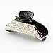 Crystal Hair Clip Diamante Hair Claw Clip Moon Hair Clip Claw Wedding Hair Clip Black Hair Grip Hairclip Hair Accessory