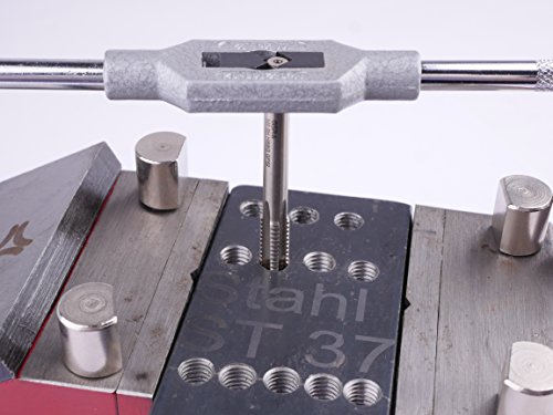 Gewindeschneider Satz 21 tlg. M3-M12, Einschnittgewindebohrer & Schneideisen 25 x 9 M3 – M12 - 5