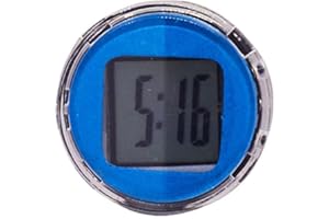 HFINGAQEX Mini relojes de motocicleta, reloj compacto digital, reloj analógico para coche, impermeable, adhesivo, reloj digital, mini reloj de ventilación de coche, reloj adhesivo para salpicadero, barco,