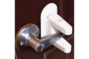 Jolik Serrures de Sécurité pour Enfants (4 pièces) Bébé Verrouillage Sécurité Bloque Porte avec Adhésif 3M VHB - Serrures de Sécurité pour Enfants Anti-Verrouillage（blanc）