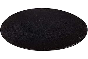 DAOBA Tapis Rond - Pelucheux - Décoration pour la Maison, la Salle de Bain, la Chambre, la Douche, pour Le Yoga, comme siège Doux - Antidérapant