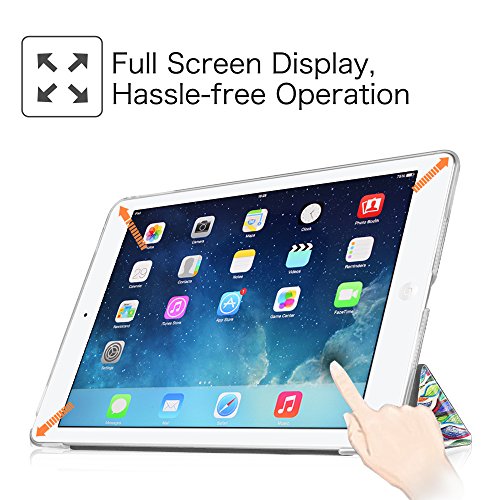 Fintie iPad mini Hülle Case – Ultra Slim Superleicht Schutzhülle mit Lichtdurchlässig Rückseite Abdeckung Smart Cover Tasche mit Auto Schlaf / Wach und Standfunktion für Apple iPad mini / iPad mini 2 / iPad mini 3, Liebesbaum - 8