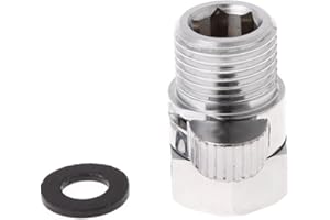 SYNYEY Ocobudbxw Valvola di spegnimento rapido in ottone G1/2" per soffione doccia, risparmio idrico