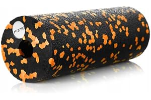 FIZYO Rouleau de fascia pour le fitness, le yoga et la rééducation, rouleau d'automassage pour le dos et la colonne vertébrale, Foam Roller en mousse EPP moyennement dure (Orange, 15 x 15 cm)