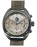 Herren Uhr Chronograph Quartz Lederband wasserdicht