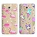 Price comparison product image Reshias Wiko Harry case 2PC Combination (Flamingo + sheep) Soft slim Transparent TPU Gel Silione Protection Phone Case Cover Wiko Harry