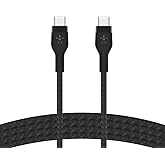 Belkin BoostCharge Pro Flex Cavo intrecciato da USB Type C a USB C, cavo di ricarica rapida PD, certificato USB-IF per iPhone