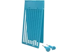 VISIONU Kit Tavoletta e Punteruolo Braille da 9 Righe e 28 celle con Punteruolo - Gadget per Persone Non Vedenti