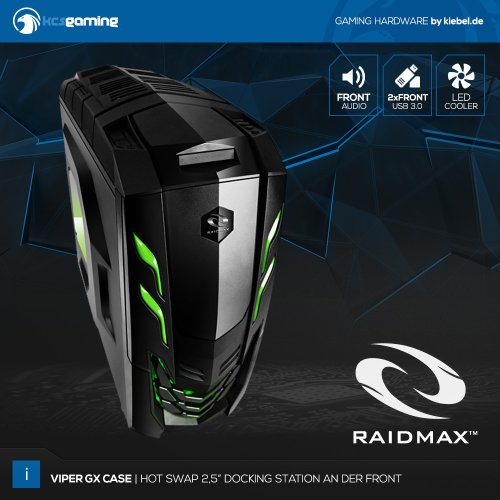 KCSgaming [184248] Gamer-PC Intel i5-6500 (4×3.2GHz) | 8GB DDR4-2133 | 1TB HDD | NVIDIA GeForce GTX 960 4GB | USB3 | Sound | LAN | 500W - 7