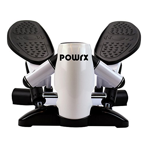 Mini-Stepper / Side-Stepper von POWRX mit LCD – Trainingscomputer | Kalorienzähler / Schrittzähler / Timer / Fitnessgerät - 4