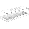 Milageto Pastry Display Case Cake Display with Lid Rectangular Acrylic Cake Stand Display Box Dessert Cake Tray Pastry Stand Bakery Display Case Pastry Display Cabinet for Cheese Bread Storage