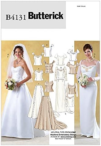 Butterick Ladies Sewing Pattern 4131 Wedding Dress Bridal Bodices & Skirts