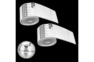 PETGLIMMER 3200 piezas de espejos adhesivos de mosaico para decoración de bola de discoteca y jarrón de flores, mini espejo adhesivos para pegar, espejo mosaico azulejos cuadrados para DIY Ktv fiesta decoración