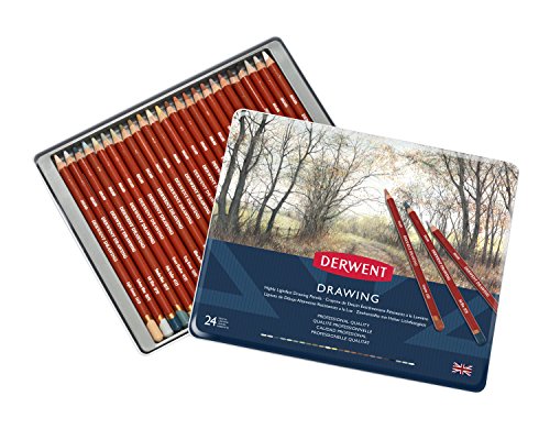 Derwent Drawing Buntstifte in Metallbox 24 Stück - 2