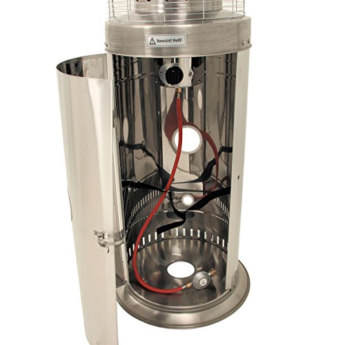 Zelsius – Edelstahl Gas Heizstrahler Freiluftheizung Terrassenheizer 13,5 KW, Ø 43 x (H) 152 cm - 4