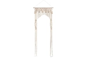 Rideau Fil Arche en macramé - Ivoire 90x200 cm - Atmosphera créateur d'intérieur