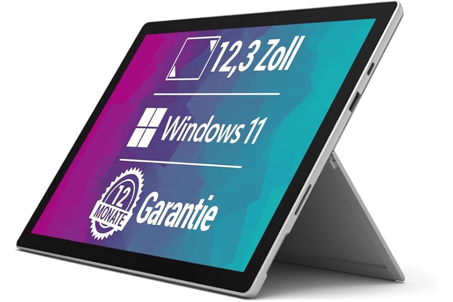 Microsoft 2019 Surface Pro 7 mit Intel Core i5-1035G4 (12,3-Zoll, 8GB RAM, 256GB SSD, Windows 11 Pro Tablet PC) & GRATIS Antiviren