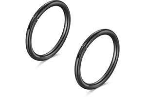 Longita 18G Hinged Clicker Segment Piercing Setto Piercing Naso Cerchio Anelli Acciaio Chirurgico Donna Uomo Labbro Orecchino Trago Cartilagine Helix Piercing Gioielli 3 Pezzi