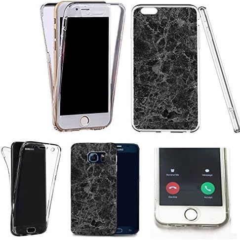 360° silicone gel full body Case Cover for apple iphone 7 marble design 200