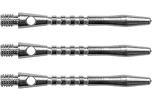 RED DRAGON Tiges de fléchettes en Aluminium Moyen uni (tiges) - 3 Ensembles par Paquet (9 tiges au Total)