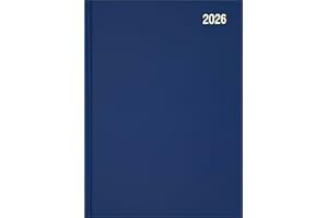 Star Note 2026 A5 Week to View Diary Planner Daily Organiser - Navy
