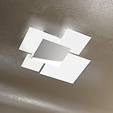 APPLIQUE PLAFONIERA LAMPADA MURO PARETE TOP LIGHT 1088/70-BI VETRI EXTRACHIARI DESIGN MODERNO CUCINA SALOTTO BAGNO STANZETTA 