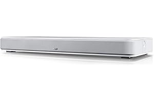 Teufel Cinedeck, Sounddeck Bluetooth con Subwoofer Integrato per Film, Musica, Videogiochi, Bianco