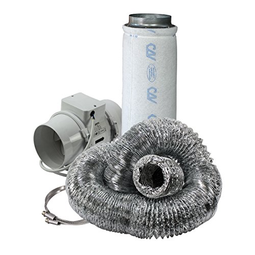 Komplettset Growbox 120x120x200cm mit 600W Hortigear plug&play Wuchs und Blüte Bausatz und Klimaset 300m³ - 6