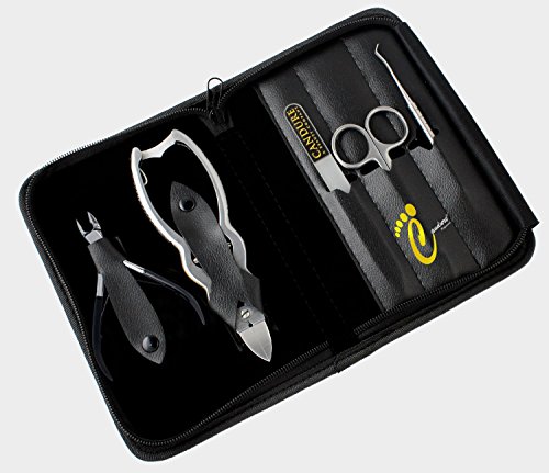 CANDURE® Professional CHIROPODY PODIATRY TOOLS – 5 Stück Hochleistungs-Nagelschneider – Fußnagelzange – Nagelzange für starke Fußnägel – Nagelschere-Nagelschneider – Nagelpflege – Persönliche Maniküre & Pediküre-Set – Zehennagelschere für dicke Zehennägel- Hautzange – Nagelzange – Nagelzange spitz – Nagelschneider – KopfschneiderFußnagelzange für tief eingewachsene Nägel + Sicherheitskoffer (CAN-5051) - 6
