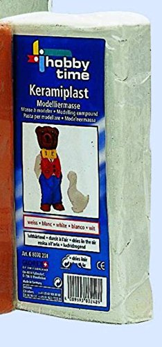 Preisvergleich Produktbild Keramiplast Modeliermasse, weiss 2,5kg