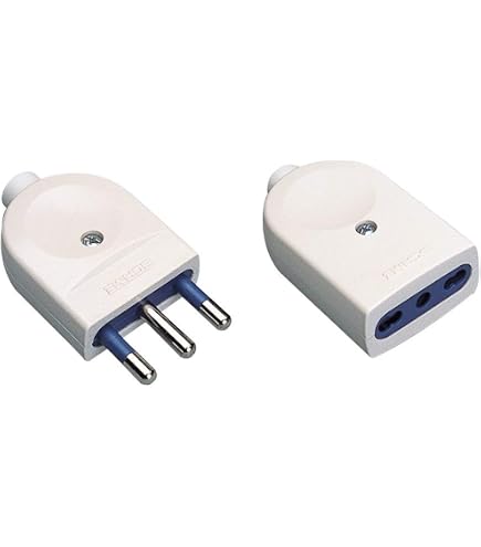 Presa Volante Per Prolunga Merriway BH02610 - Corpo In Nylon, Bianco, Ideale Per Alimentazione Interna, Confezione Da 1