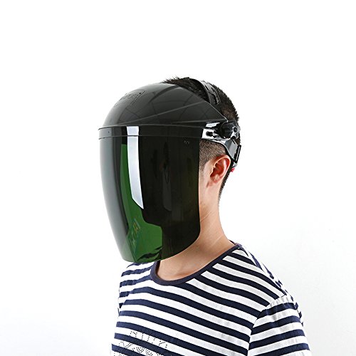 Schutz Schweißmaske Visier UV-Strahlung Kopfbedeckung für Face Shield Face Displayschutzfolie schwarz - 2