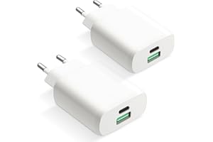 envircell USB C Ładowarka 30W, GaN Zasilacz USB-C, 2-portowa, Kompatybilny z iPhone 15/15 Pro/15 Pro Max/14/13/12/11/SE/X/XS/XR, Galaxy, Pixel 7-3, iPad
