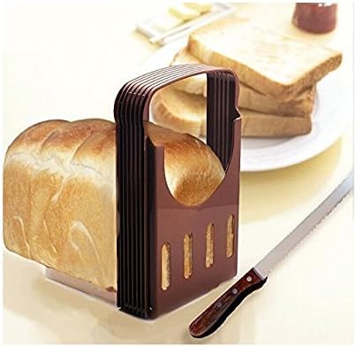 tfrdertuuigf Foldable Compact Bread Slicer Slicing Guide Toast Baking Tools