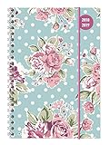 Collegetimer Roses 2018/2019 - Schülerkalender A5 - Weekly - Ringbindung - 224 Seiten by