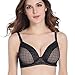 Intimate Portal Women's Chic to Chic Non-wired Soft Cups Nursing Bra Black Checkered 38DD 85E