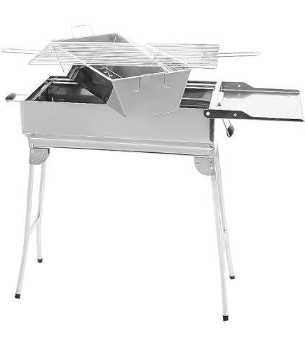 Mangal, Holzkohlegrill Schaschlik Grill Aus Stahl 3 Mm (Grill Mit