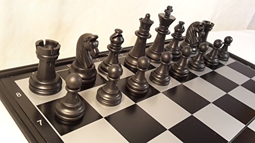 Chessebook Ajedrez + Damas + Backgammon Tablero de 32 x 32 cm, magnético