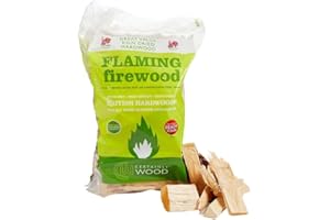 Certainly Wood Flaming Firewood Kiln Dried Hardwood Logs – Fire Wood for Log Burner Woodburning Stove Open Fire Pits Bbq Pizza Oven Fireplace Chimenea Barbecue Firepit Camping – Ready to Burn