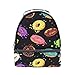 Produktbild Lunchtasche mit Schultergurt, bunte Donuts, Schokolade, verstellbarer Riemen für Picknick