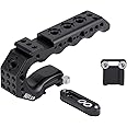 Nitze NATO Top Handle,Camera Cage Handgrip with Built-in NATO Rail, Quick Release NATO Clamp, and Cold Shoe Adapter,Multiple Mounting Points,Compatible with Video Rig (Stinger Handle) - PA28-A