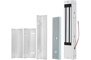 GODELY Serratura Magnetica Elettrica DC12V 280KG Con Staffa di Montaggio ZL, Forza di Aspirazione di 600 Libbre per Sistemi di Sicurezza di Controllo Degli Accessi,Porte in Metallo, Porte in Vetro, Ecc.