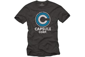 MAKAYA Camiseta para Hombre - Capsule Corp Goku Anime Manga