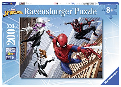 Ravensburger--12694-Notebookkhler--Puzzle-Spiderman-200-Teile