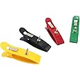 Universal ECG/EKG Electrodes Multiple Color Limb Clamp Nickel Both 4.0 and 3.0mm Adult Size Set of 4