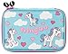 Produktbild Fringoo Federmappe, Mädchen / Jungen, Hartschale, niedliches geprägtes Design, ordentliche Aufbewahrung von Stiften. Large Unicorn Hearts- Hardtop