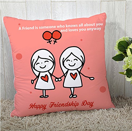 the purple tree Friendship Day Gift Polyester Multicolor Cushion Cover (12x12)