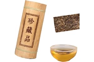 HELLOYOUNG Chinesischer Tee 500 g Yunnan Highland Alter roher Pu'er-Tee Sheng Alter Puer-Tee Grüner Tee Pu-Erh-Tee Dragon Pillar Bamboo Tube Erh-Tee Gesunder Puerh-Tee Grüner guter Sheng Cha
