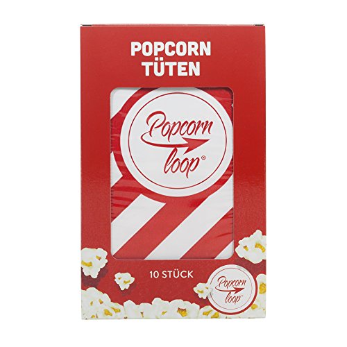 Die Original Popcornloop Popcorntüten 5 x 10er Packungen Insgesamt 50 Stück Material Aus Papier Heimkino Erlebnis - 4