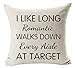 Produktbild Best Gifts Funny Nordic Warm Sweet Inspirational Sayings I Like Long Romantic Walks Down Every Aisle at Target Cotton Linen Throw Pillow Case Cushion Cover NEW Home Decorative Square 18 Inches